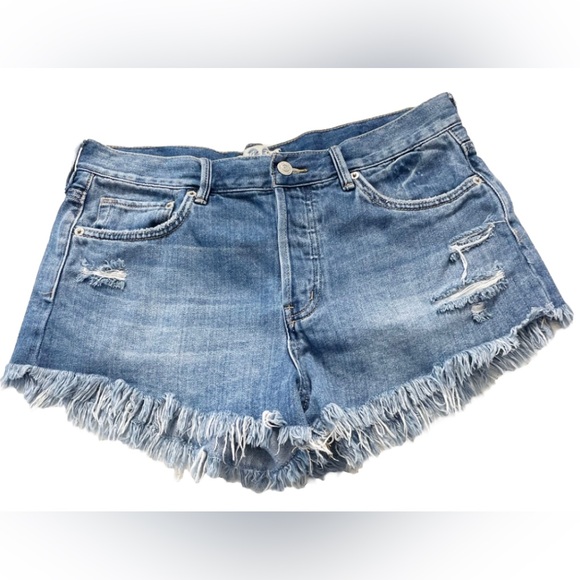 We The Free Pants - Free People We The Free Jean Shorts Loving Good Vibrations Women’s 29 Distressed